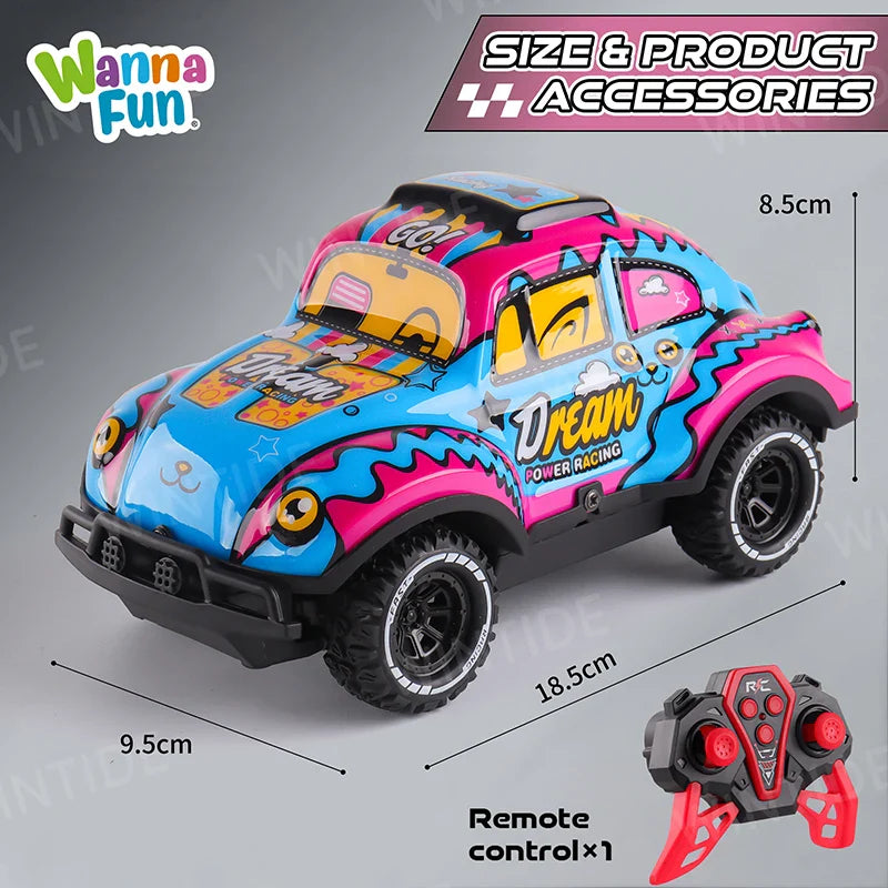 HKM-803859 27MHZ 1/20 Scale Mini Off-Road RC Truck with Luminous Features and 4-Wheel Drive