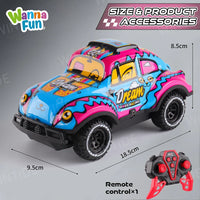 HKM-803859 27MHZ 1/20 Scale Mini Off-Road RC Truck with Luminous Features and 4-Wheel Drive