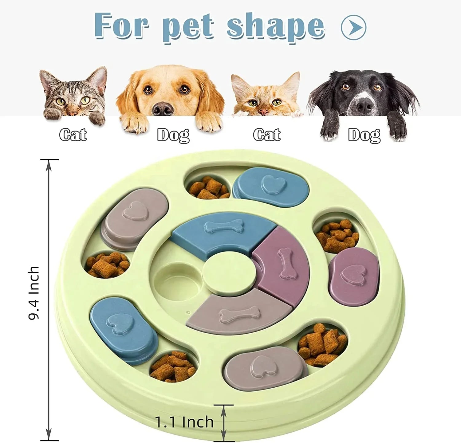 HKM-700947 Interactive Dog Puzzle Toy - Slow Feeder and Treat Dispenser for Engaging Play and Training