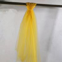Swiss Dot Tulle Chair Sashes Organza Chair Back Bow Sheer Yarn Chair Covers for Wedding Banquet Party Event Decoration