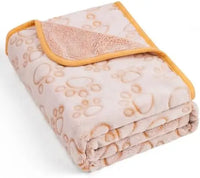 HKM-176659 Soft and Warm 40"x32" Pet Blanket for Dogs and Cats, Machine Washable, Fleece Material, Ideal for Indoor Use
