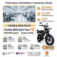HKM-9530195 Adult Electric Bicycle Powered by 1000W Motor, 20 MPH Top Speed, 0V System and 0V 15.0Ah Battery for Daily Commuting