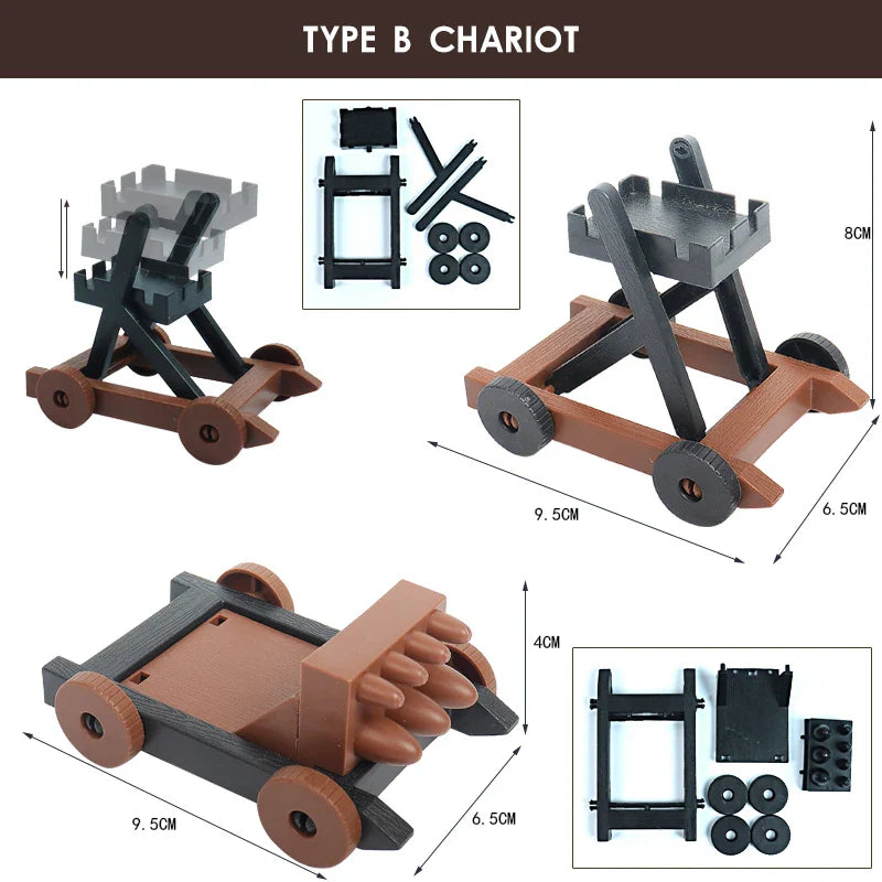 KTX-340115 97PCS Medieval Castle Army Playset with Toy Soldiers and Action Figures