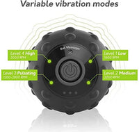 HKM-075411 Electric Vibration Massage Ball with 4 Speed Settings for Muscle Relief and Yoga Fitness