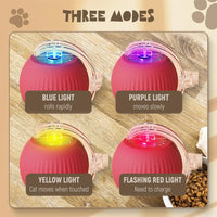 HKM-145043 Interactive Smart Cat Toy Ball with Remote Control - Automatic Rolling Indoor Cat Accessory