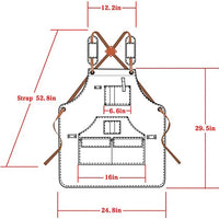 Modern Simple Thick Canvas Apron Custom logo Woodworking Electrician Gardening Work Clothes Tool Apron