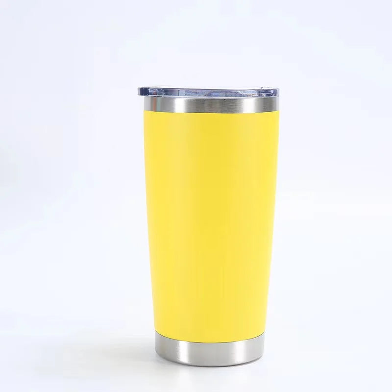 KTX-433107 Stainless Steel Double Wall Vacuum Insulated Travel Cup with Lid - Ideal for Home, Office and Car Use