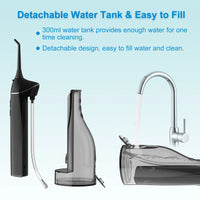 HKM-421651 Portable Oral Water Flosser with 4 Adjustable Modes for Home and Travel Use