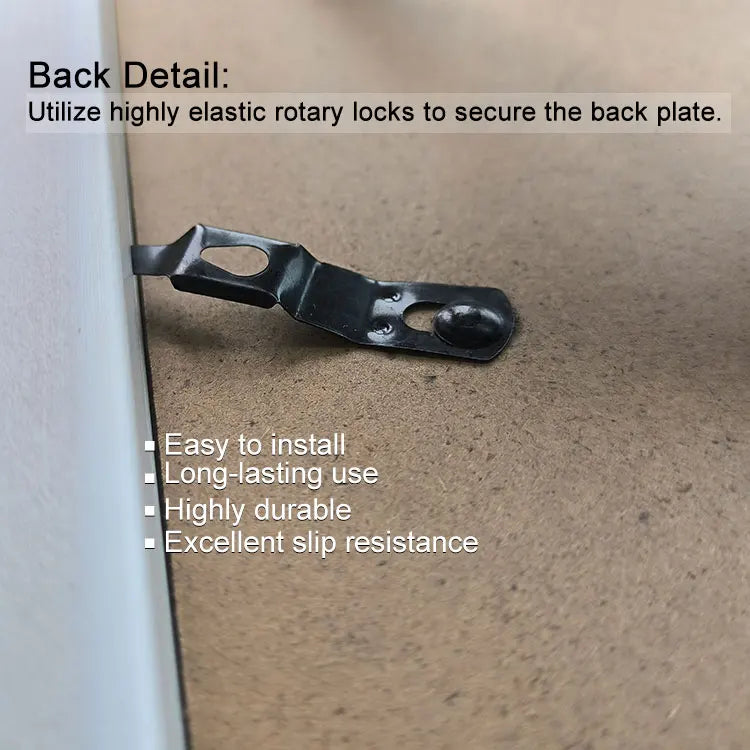 KTX-845587 Modern Black, White, and Gold PS Plastic Picture Frame 11x14 for Artwork and Certificates