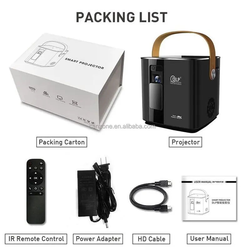 KTX-875987 Portable 1080P Mini LCD LED Projector - High-Definition Home Cinema Experience