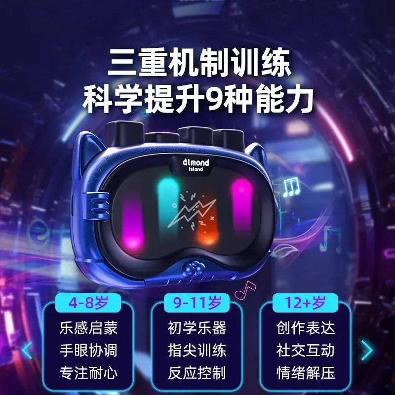 HKM-148499 Rhythm Master Game Console for Logic Thinking and Music Puzzle Play, Educational Toy for Kids
