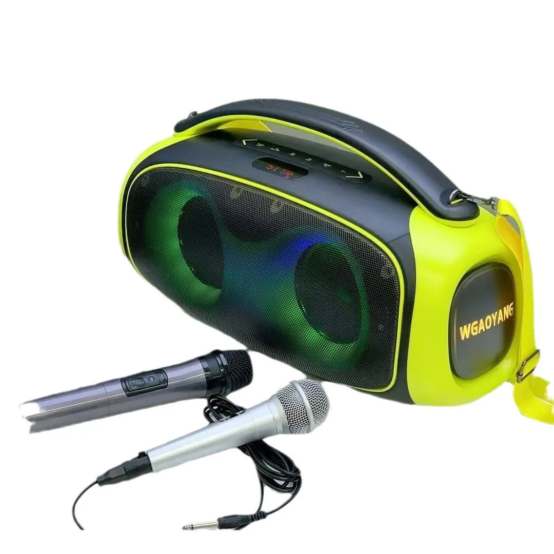 KTX-545491 High Power Portable Handheld Wireless Speaker with RGB Lights and Microphone