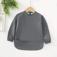 HKM-261331 Long Sleeve Waterproof Baby Eating Bib OEKO Tex 100 Standard
