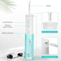 HKM-061203 Cordless Mini Oral Irrigator with Adjustable Water Tank for Effective Dental Care