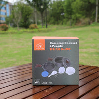 Bulin BL200-C3 Custom Design Aluminium Survival Cooking Gear Quality Outdoor Camping Cookware Set