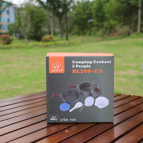 Bulin BL200-C3 Custom Design Aluminium Survival Cooking Gear Quality Outdoor Camping Cookware Set