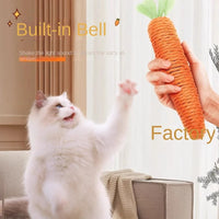 HKM-571027 Eco-Friendly Cat Toy - Paper Rope Carrot for Biting and Grinding, Small & Large Sizes Available