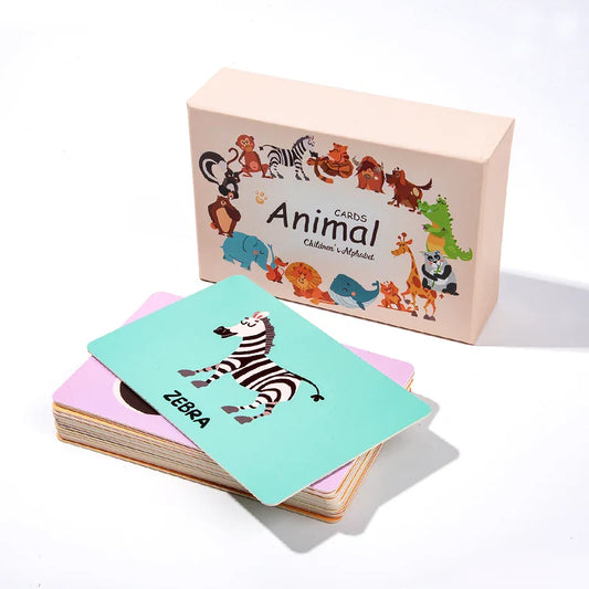 KTX-424915 3D Educational Literacy Flash Cards for Early English Learning in Children
