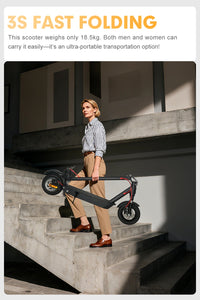 HKM-6651859 Electric Scooter 1200W Motor 60V 15.6Ah Battery 31 Mile Range 11-Inch Tires Disc Brakes Foldable Dual Suspension