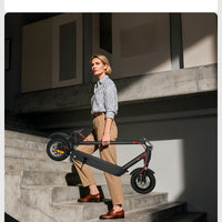 EU Stock Electric Scooter With Seat  Top  Long Range E-Scooter 10 Inch Pneumatic Tire Scooters for Adults