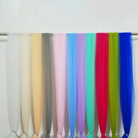 Swiss Dot Tulle Chair Sashes Organza Chair Back Bow Sheer Yarn Chair Covers for Wedding Banquet Party Event Decoration