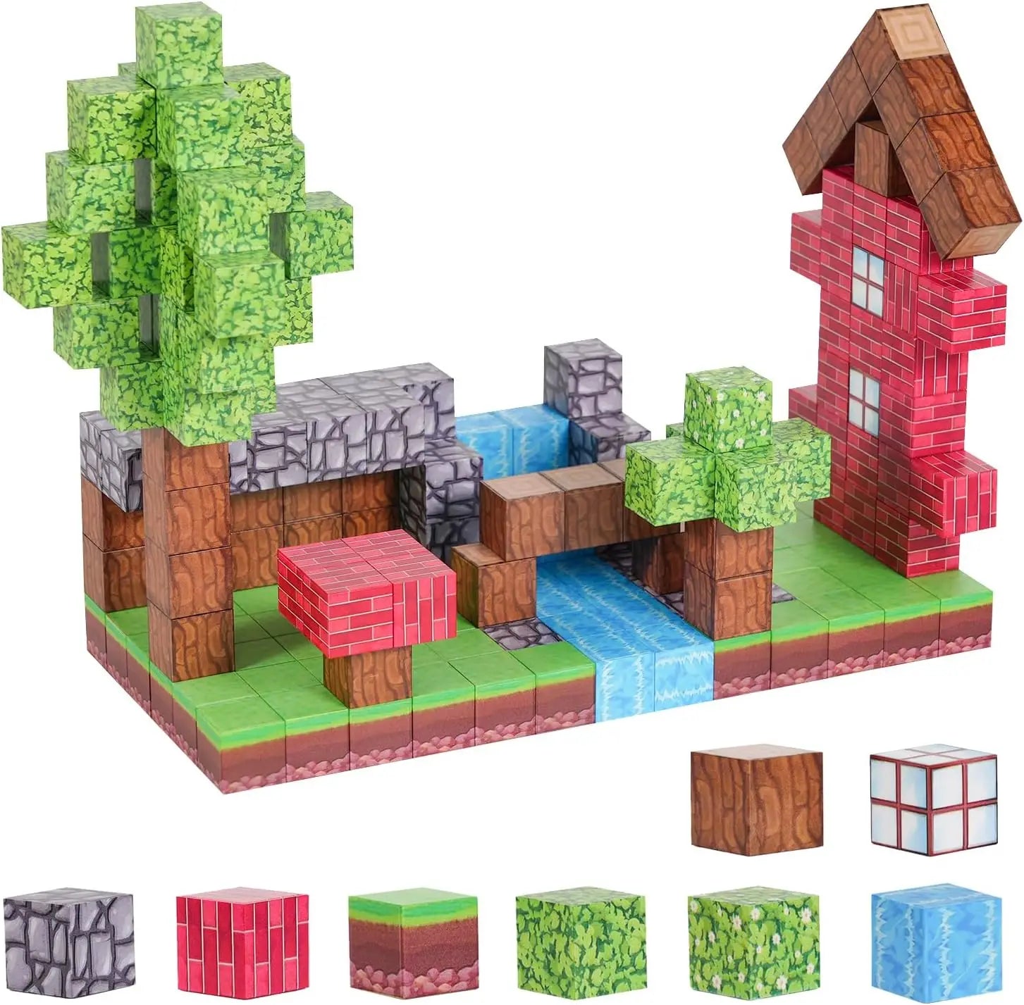 KTX-768403 Magnetic Building Tiles Set – 80 Pcs Educational Magnetic Blocks for Creative Play and Imagination