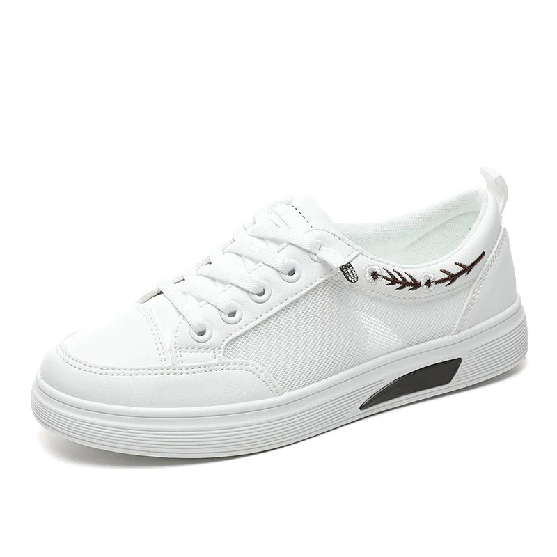 HKM-114451 K1012 New Mesh Women's Board Shoes Summer Thick Sole Versatile Sports Shoes Casual Student Running Shoes