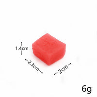 KI liangpeng Simulation PVC fruit block Strawberry Hami melon cut model DIY food accessory decoration photography prop