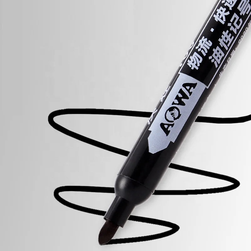 KTX-280339 Permanent Waterproof Marker Pen - Black, Blue, Red - Non-toxic Ink for Versatile Use