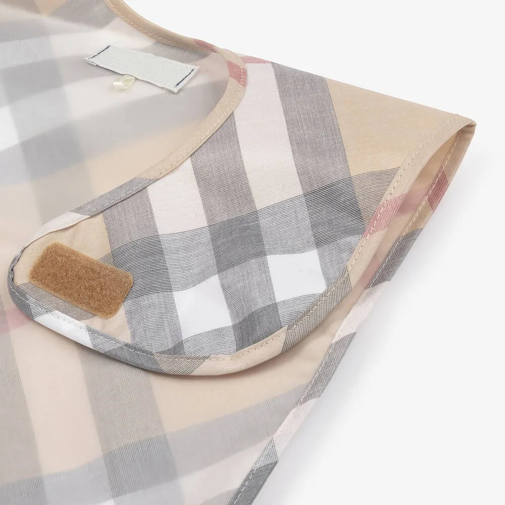 HKM-097491 Plastic Backed Baby square Bib Manufacturers Strap Print