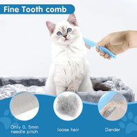HKM-617299 6PCS Dog Grooming Kit - Includes Flea Comb, Bath Brush, and Nail Clipper for Cats and Dogs