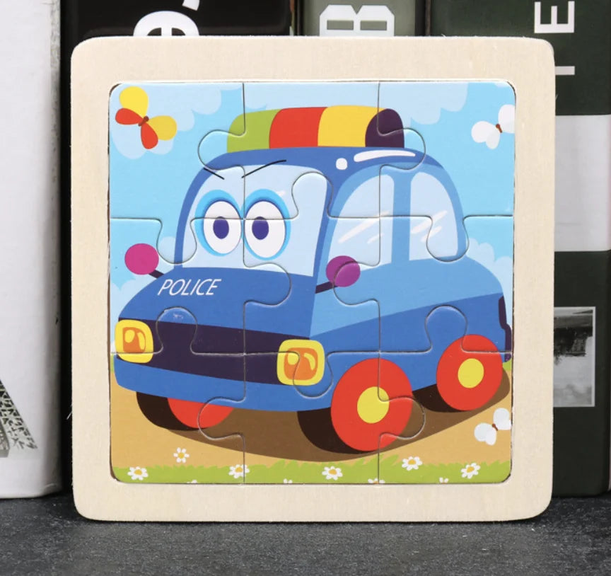 KTX-777619 Wooden Animal Puzzle Toy for Toddlers Age 1-3 - Educational and Interactive Learning Game