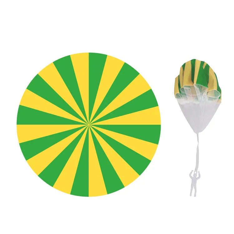 KTX-692819 Mini Play Soldier Parachute Toy - Hand Throwing Outdoor Paratrooper Games for Kids