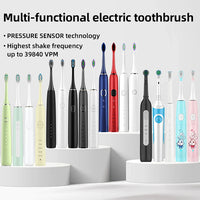 HKM-093971 Ultrasonic Rechargeable Electric Toothbrush for Effective Teeth Cleaning
