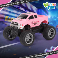 HKM-640019 1:20 Scale Off-Road Remote Control SUV with Headlights - 4 Channels, 4WD, Fast Racing Truck for Kids