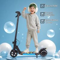 6-12 Kids Aluminum Alloy Lithium Battery Folding Electric Scooter with LED Display 18km/h Max Speed 50KG Load Capacity