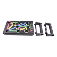 HKM-534163 Multifunctional Foldable Push Up Board with 14-in-1 Exercise Features for Home Gym Fitness