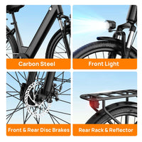 Ebike E 36V 26 Inch Electric Bike Electric Bicycle Road Bike Velo Electrique for Commuting Velo Electrique En Gros US Stock