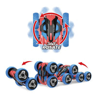 HKM-066003 1:20 Scale 2.4G Double-Sided Remote Control Stunt Car with 360° Flip & Rotate Feature for Kids