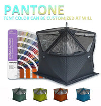 HKM-650579 Outdoor Portable Three-Layer 210D Oxford Pop-Up Sauna Tent for Camping and Ice Fishing, 4 Seasons, 180x180x200cm