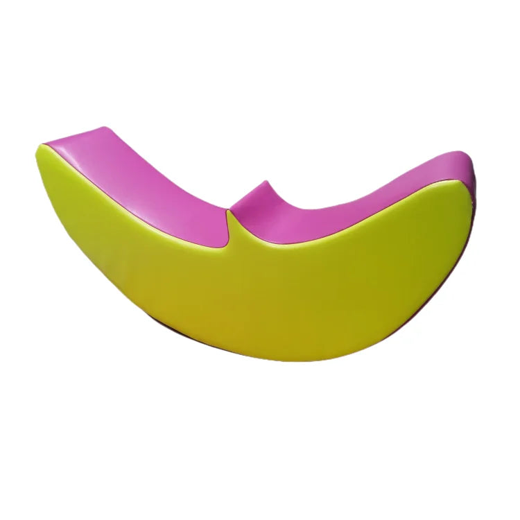 KTX-299603 Pastel Blue and Pink Soft Play Car Toy for Toddlers - Indoor and Outdoor Rocker Set