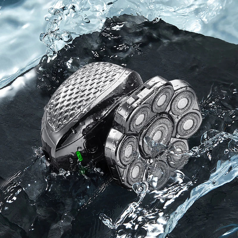 HKM-390035 Suttik LK-9300 Men's Electric Razor with 9D Floating Head and IPX6 Waterproof Design