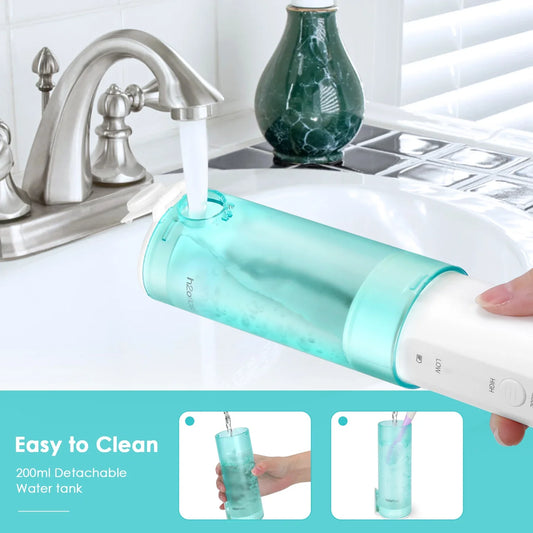 HKM-061203 Cordless Mini Oral Irrigator with Adjustable Water Tank for Effective Dental Care
