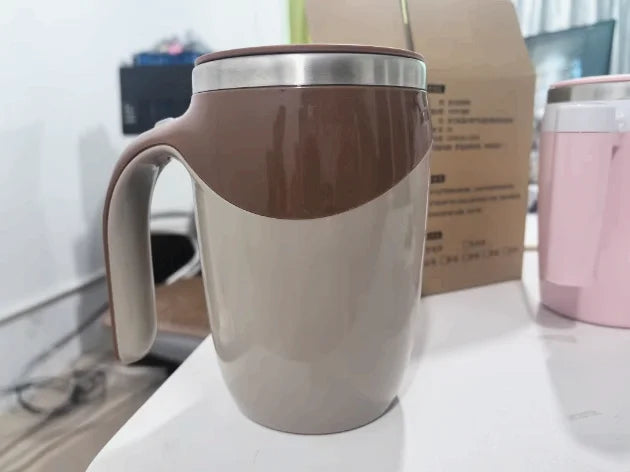 KTX-793555 Self Stirring Electric Coffee Mug with Lid for Travel and Office Use