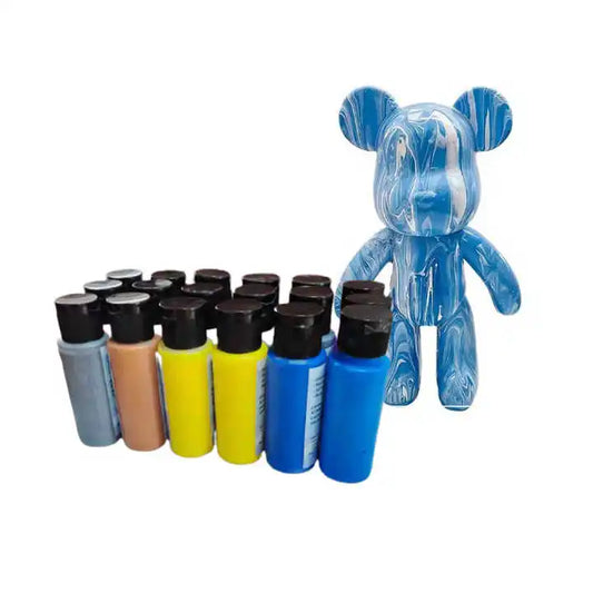 KTX-320851 Acrylic Pouring Fluid Art Set for Creative DIY Abstract Paintings