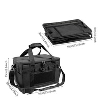 Custom Design 60L Utility Outdoor Tool Tote Bag Kitchen Organizer with Shoulder Strap Foldable Durable Camping Storage Bag