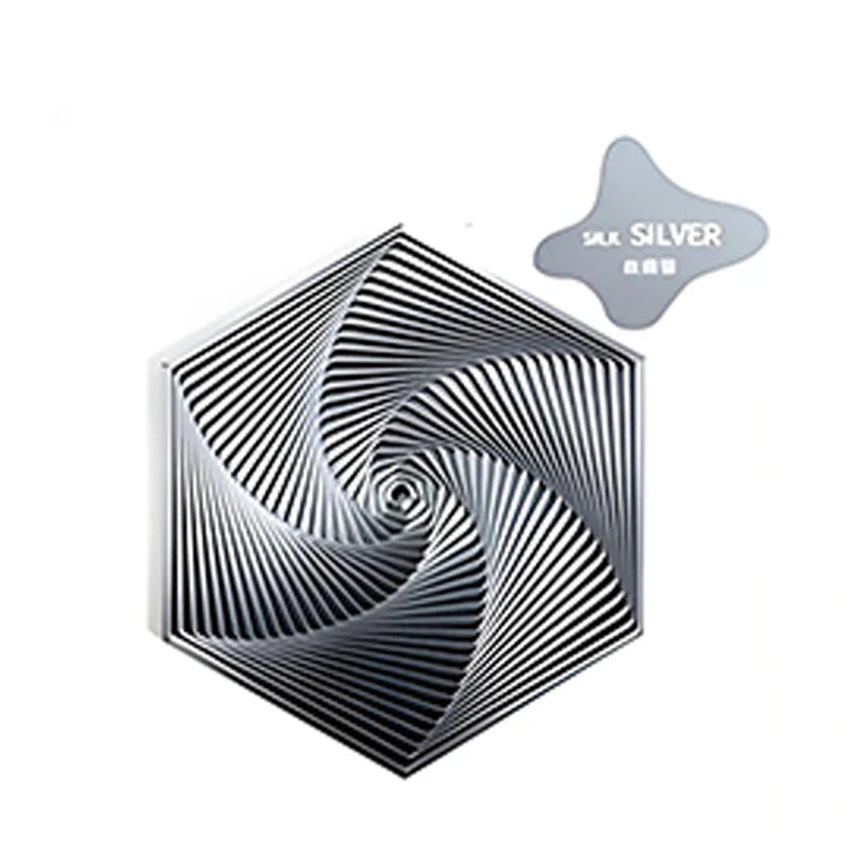 KTX-080275 3D Printed Fractal Hexagon Fidget Spiral Toy for Stress Relief and Anxiety Management