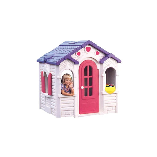KTX-864723 Outdoor Kids Play House for Pretend Play, Princess Room Plastic Toy Set