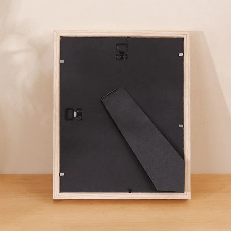 KTX-095827 Black Wooden Picture Frame Set for A4, A3, A2, and A1 Sizes