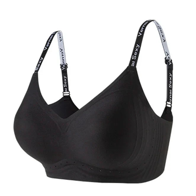 HKM-215059 Invisible Pushup Bra With Green Tea Girl Design for Women Wirefree Breathable Lifts and Supports Naturally